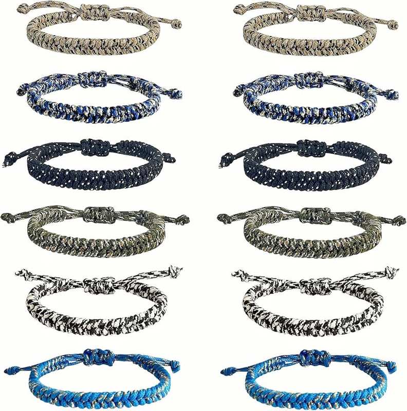 YANMIN Friendship Bracelets Party Favors for Teens Girls Boys Handmade Braided Paracord Bracelets Bulk Teenager Goody Bag Stocking Stuffers Tween Birthday Christmas Party Favors