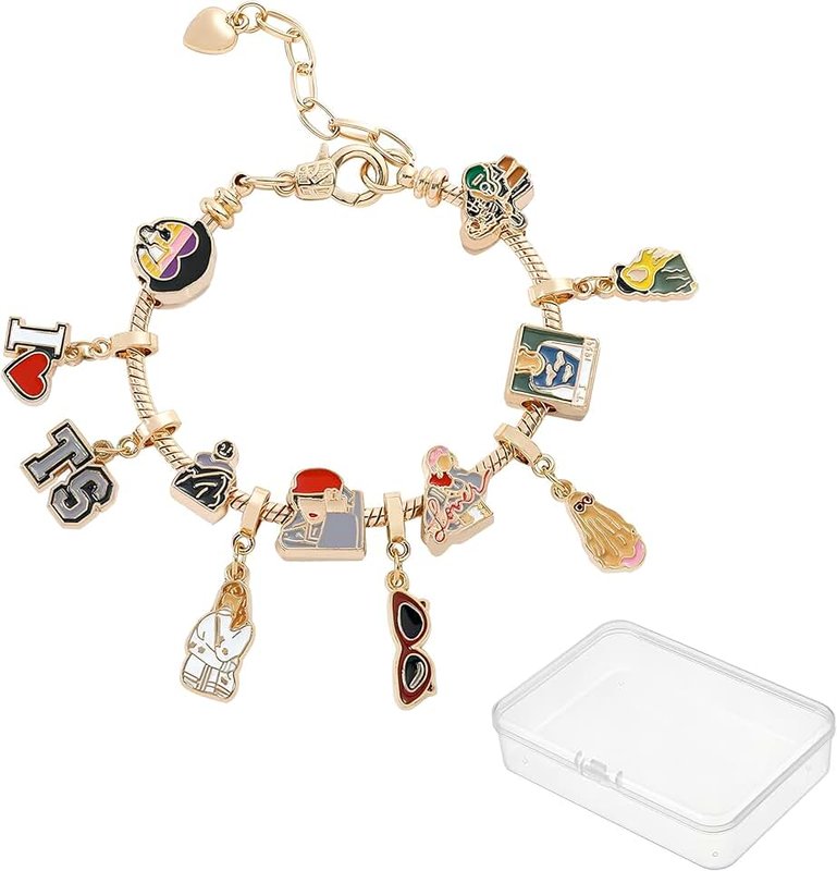 QWeiTrad Gold Bracelet for Girls Women Bracelets Jewelry Merch Gift Stuff Country Music Singer Accessories