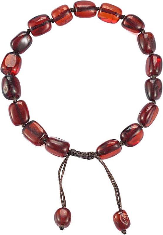 ELEGAMBER Baltic Amber raw Bracelet Gift Set -100% Certified and Authentic Premium Quality Raw Baltic Amber-True amber stone bead