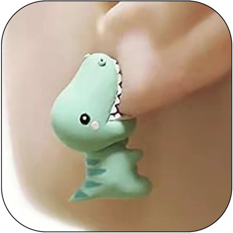 Aonklot Cat Earrings for Women Cute Animal Bite Earrings Kawaii Black Cat Cartoon Earrings Dinosaur Shark Dog Stud Earrings Animals Lover Jewelry