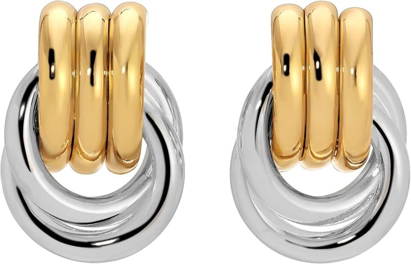 HEAVEN MAYHEM Baby Knot Earrings – Modern Twisted Knot Design – Bold Everyday Jewelry