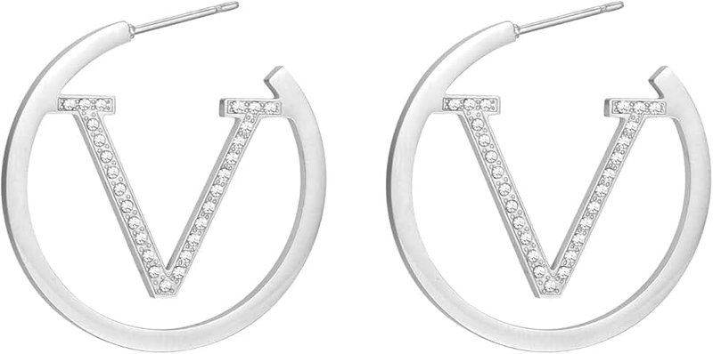 DANASS Retro French Luxurious Earrings for Women's - 18K Gold Luxury Letter Earrings - An Elegant gift for a stylish lady gifts