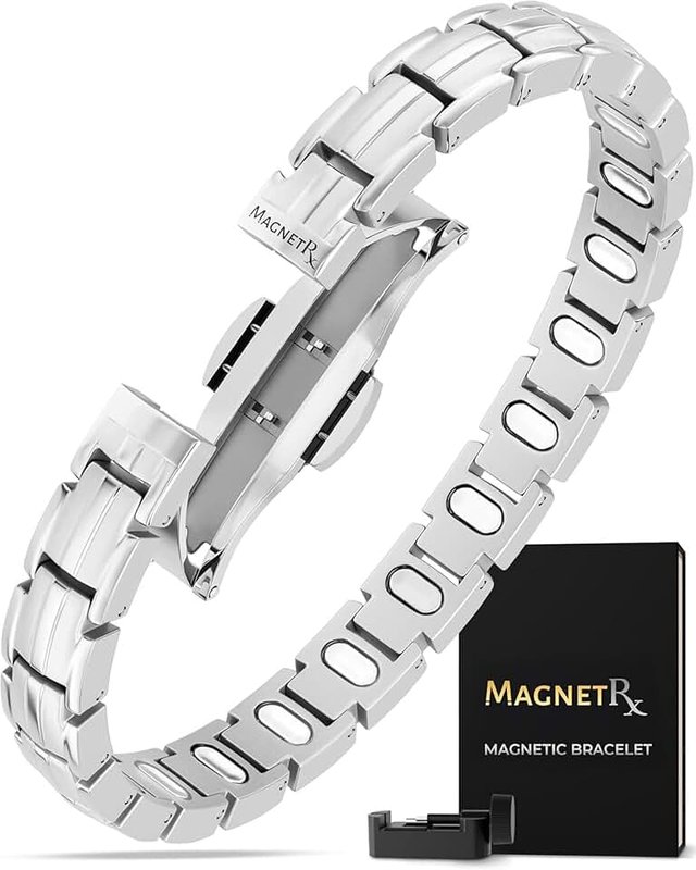 MagnetRX® Magnetic Bracelets for Women — EllipseMAX 5X Strength 5,000 Gauss Magnets — Designed in USA & PATENT PENDING — Premium Titanium Womens Magnetic Bracelet & Adjustable Length, 5X Strength