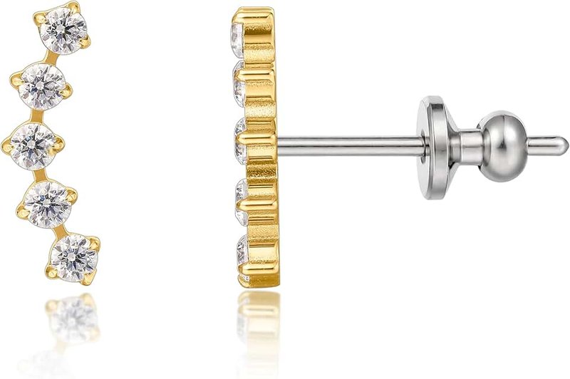 limerencia G23 Pure Titanium Hypoallergenic Earrings | F136 Implant Grade Titanium Jewelry for Sensitive Ears