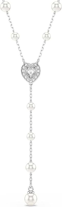Swarovski Ariana Grande Collection, Clear Crystal & Pearls, Rhodium Finish, Necklaces, Earrings and Bracelets