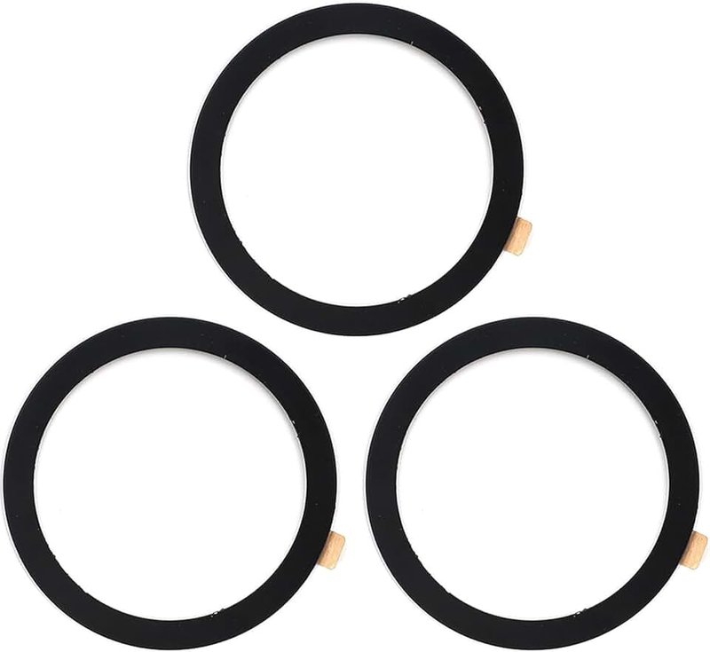 DALSTONE Universal Metal Ring Sticker for Magnetic Charger Compatible with iPhone/Samsung/Android All Cellphones, Magnetic Mount/Phone Holder Conversion Accessories, 3Pcs, Black