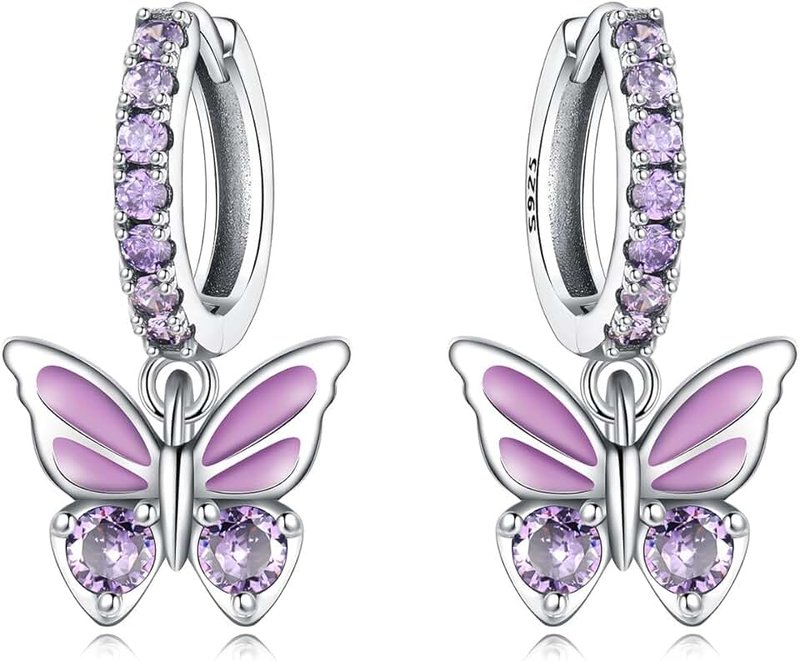 CYMYSS Sterling Silver Drop Earrings for Women Hypoallergenic Sterling Silver Earrings for Women Jewellery Gifts for Mothers Day Valentines Birthday