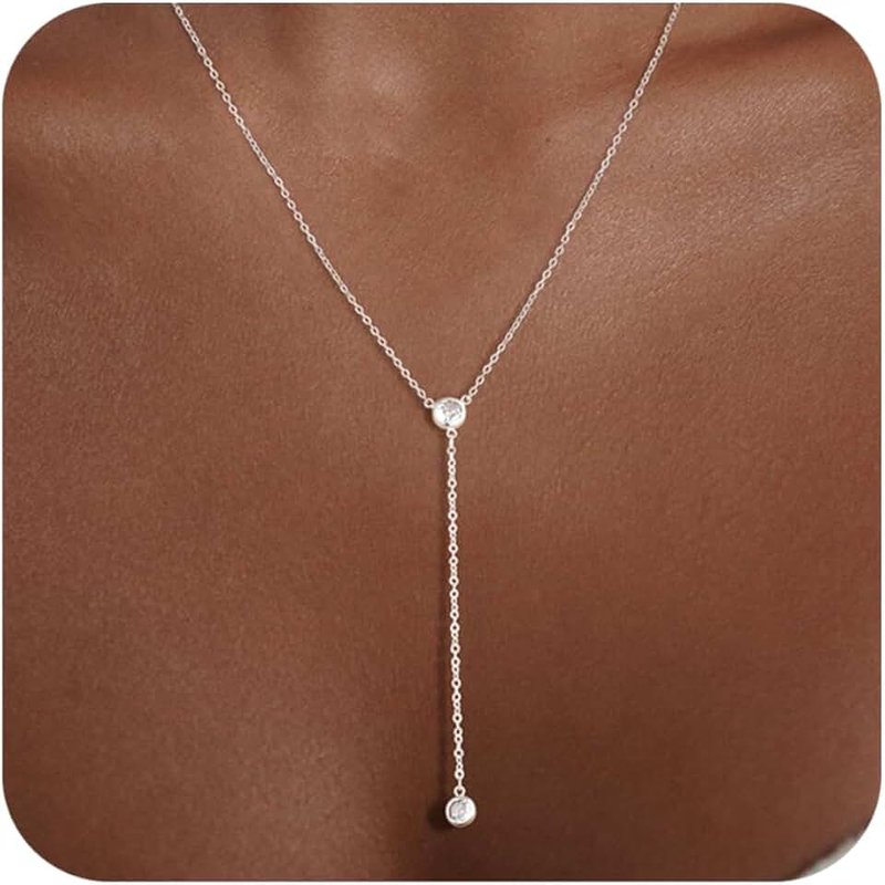 JIKASI Silver Pearl Necklaces for Women Sterling Silver Plated Dainty Pearl Choker Jewelry Gifts for Women