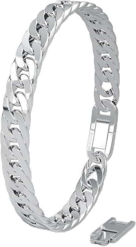 SERASAR | Premium Stainless Steel Bracelet for Men | 316L Surgical Steel | Waterproof | Secure Clasp | Three Colours | Including Jewellery Box
