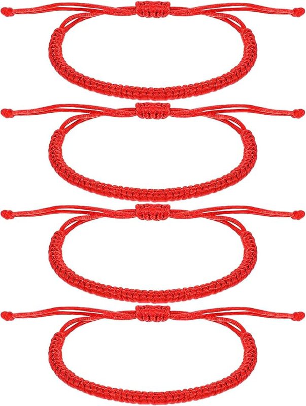 Kifmurase Red String Bracelet, Kabbalah Red Bracelets for Women Men, Waterproof Nylon Adjustable Protection Bracelet for Gift