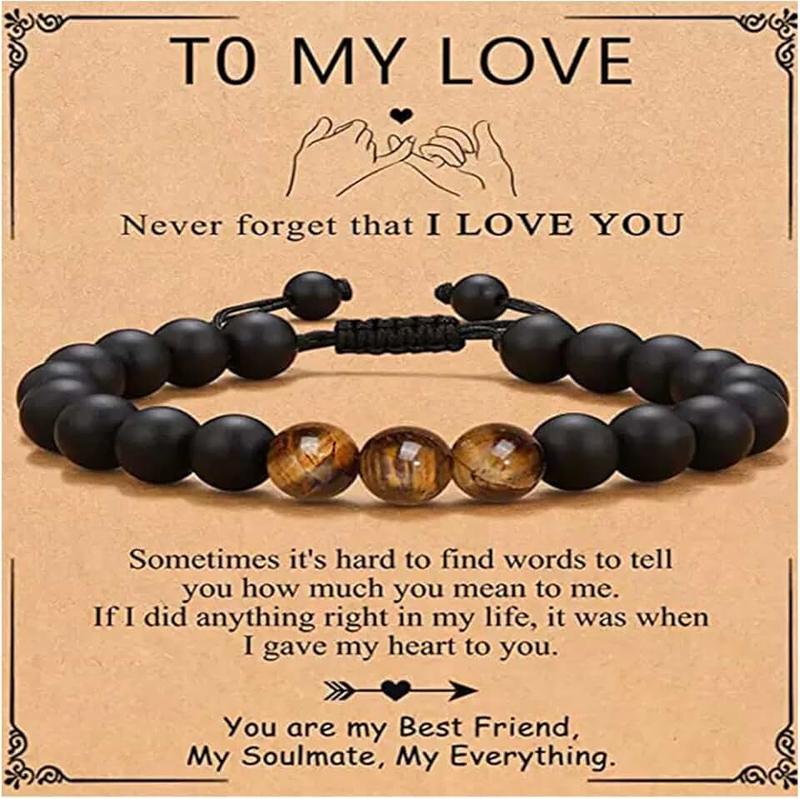 AIQIUQIU Bracelet for Women/Men, Happy Birthday Gifts for Girls Boys, Adjustable Braided Cord Bracelet with Quote Card, and Exquisite Packaging Box