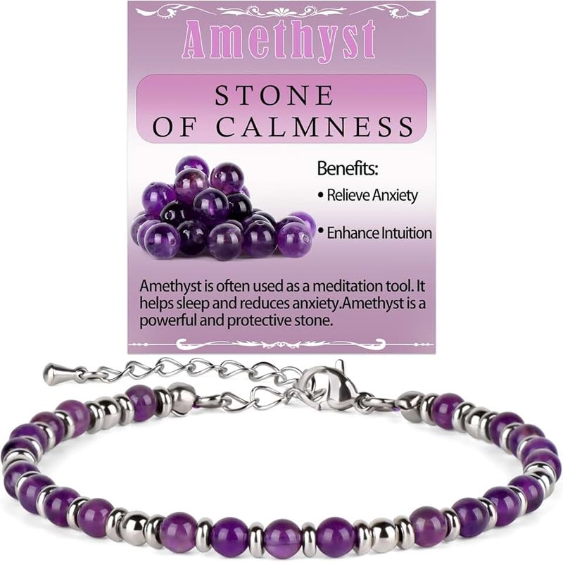 LPBeads Beaded Bracelets for Women Energy Gemstone Charm Jewelry Adjustable Bracelet Gifts for Mom, Daughter, Wife, Friends, Bestie