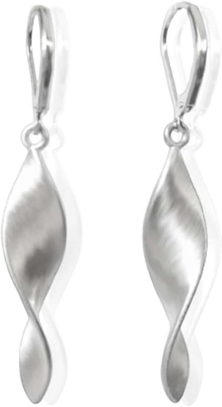 JsqFogey Sterling Silver Leverback Earrings for Women, 14K Gold and Silver Drop Dangle Earrings Jewelry Hypoallergenic Lightweight Lever Back Dangle Earrings for Gifts