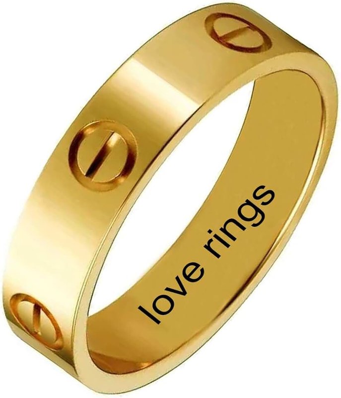 nine-tailed fox Love Ring For Women Men Girls Boys Kids Titanium Steel 18K Gold Jewelry Unisex Adult Wedding Birthday Present Anniversary Best Gifts