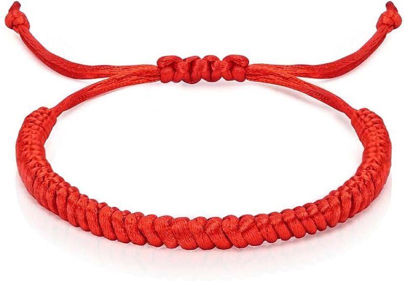 harazame Red String Bracelet 2-Pack, Adjustable Handmade Protection Bracelets - Perfect Rakhi for Brother and Sister, Gift for Women & Men