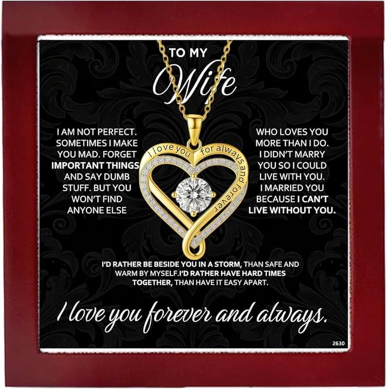 ziella To My Daughter Necklace from Mom,Infinite Love Knot Necklace for Women with Forever Rose Gift Box,I Love You Necklace for Mom Duaghter-Unique Moms Day Birthday Christmas Gift Ideas