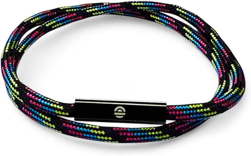 Sun Valley Surf Style Bracelet, Braided Rope Design, Black Magnetic Clasp, Youth Unisex Beach Accessory