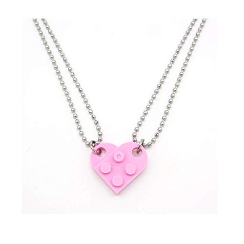 Romantic 2pcs/set Lock Key Necklace Paired Lovers Necklace Cute Heart Pendant  Necklace Couple Necklace Best Friend Jewelry