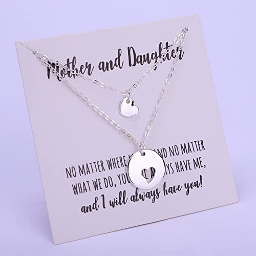 Fashion Mother And Daughter Heart Necklace Womens Love Gifts For Mother's  Day | eBay