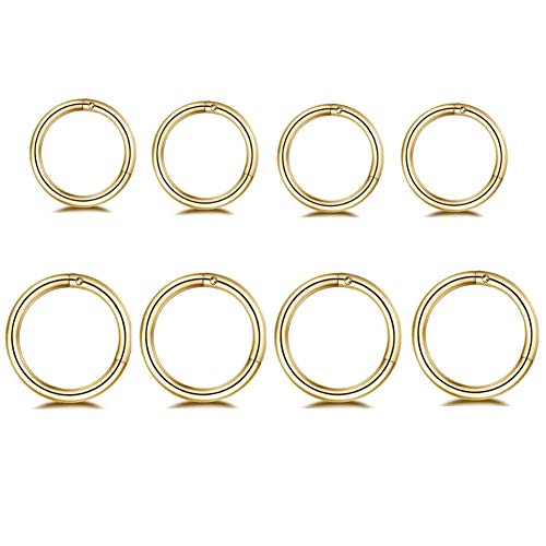 24K Gold Plated Sterling Silver Seamless Sleeper Hoops