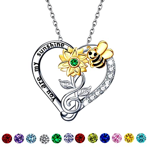 You Are My Sunshine Sunflower Necklaces For Women Rose Gold Silver Color  Long Chain Sun Flower Female Pendant Necklace Jewelry281D From Otyxj,  $21.52 | DHgate.Com